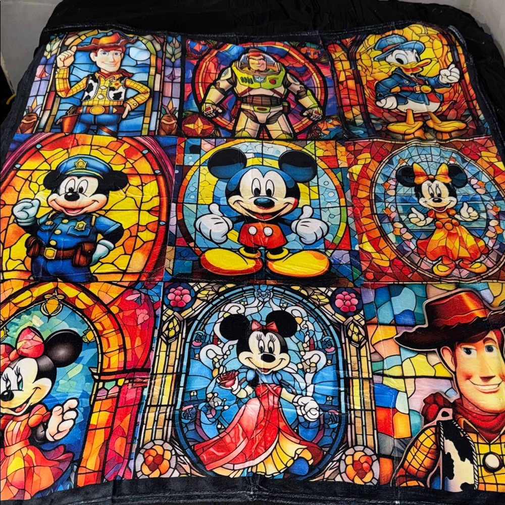 Brand New without tags Disney Mickey and Friends, Toy Story blanket 48”X60”